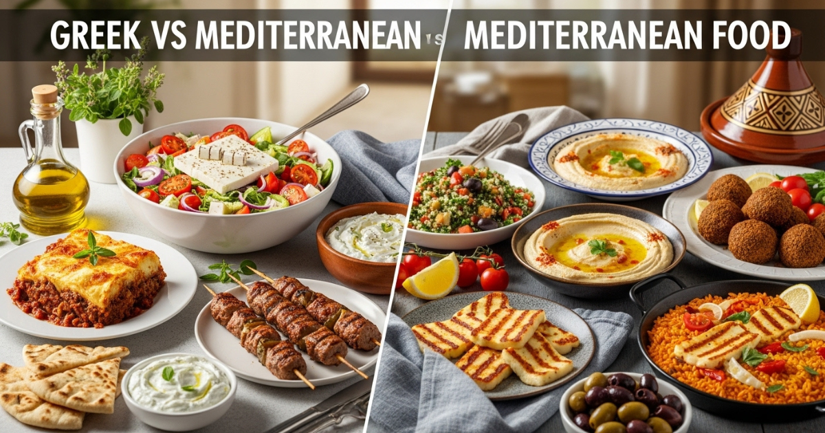 Is Greek and Mediterranean food the same.
