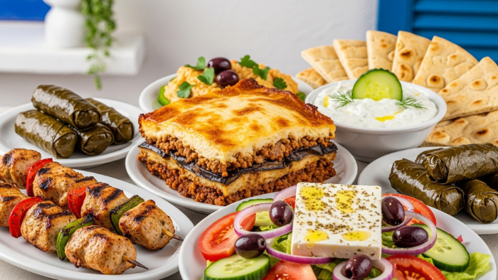 Greek food.