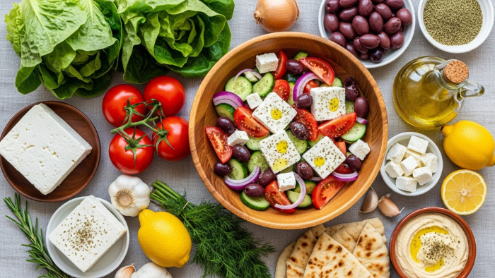 Greek and Mediterranean food similarities.