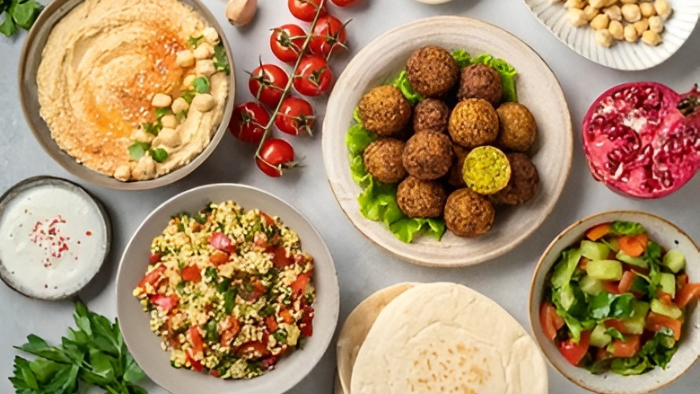 Famous Mediterranean dishes.