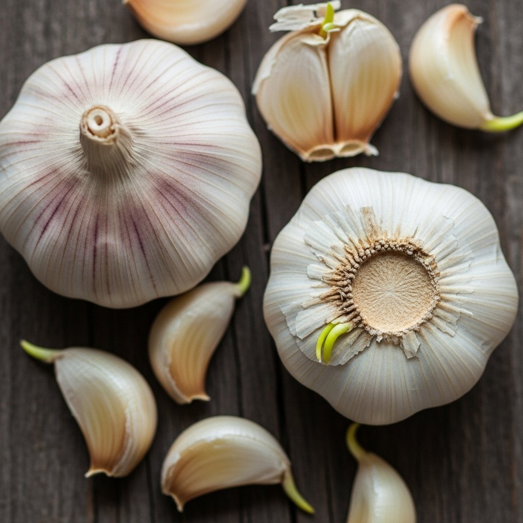 Garlic, a Mediterranean spice.